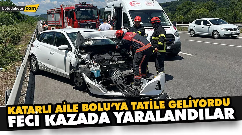 OTOMOBİL ÇEKİCİYE ARKADAN ÇARPTI: 4 YARALI OTOMOBİL ÇEKİCİYE ARKADAN ÇARPTI: 4 YARALI