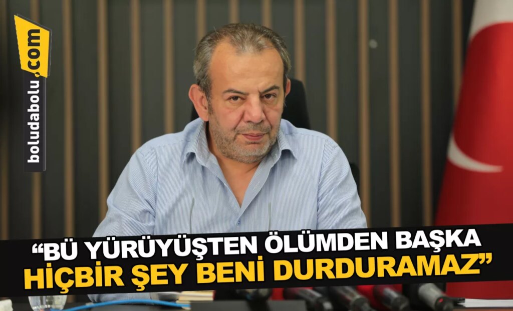 Tanju Özcan: “Bu yürüyüşten ölümden başka hiçbir şey beni durduramaz” Tanju Özcan: “Bu yürüyüşten ölümden başka hiçbir şey beni durduramaz”