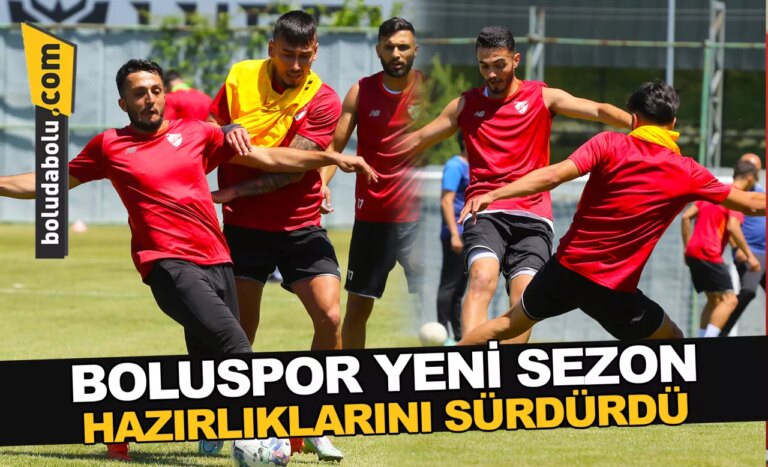 Boluspor yeni sezon hazırlıklarını sürdürdü