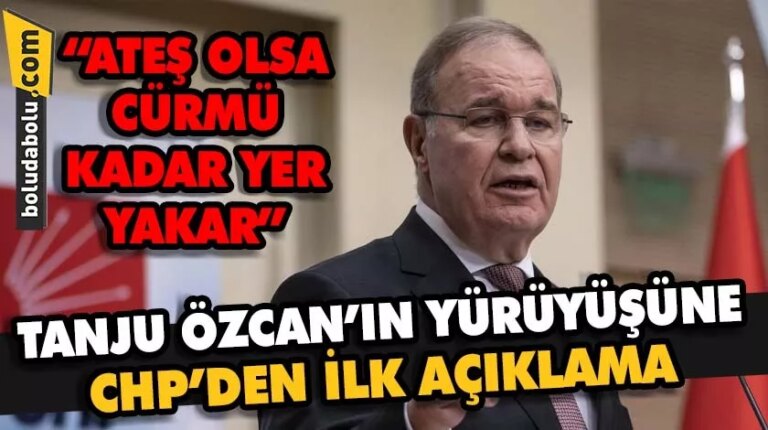 TANJU ÖZCAN’IN YÜRÜYÜŞÜNE CHP’DEN İLK AÇIKLAMA