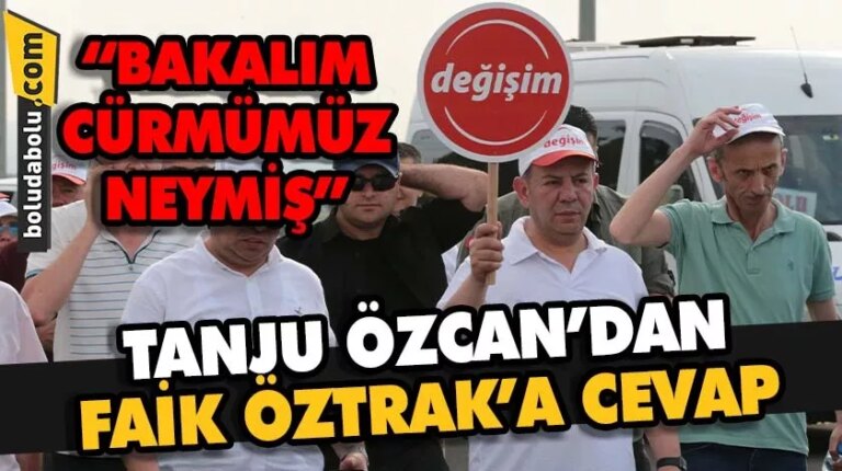 TANJU ÖZCAN’DAN FAİK ÖZTRAK’A CEVAP
