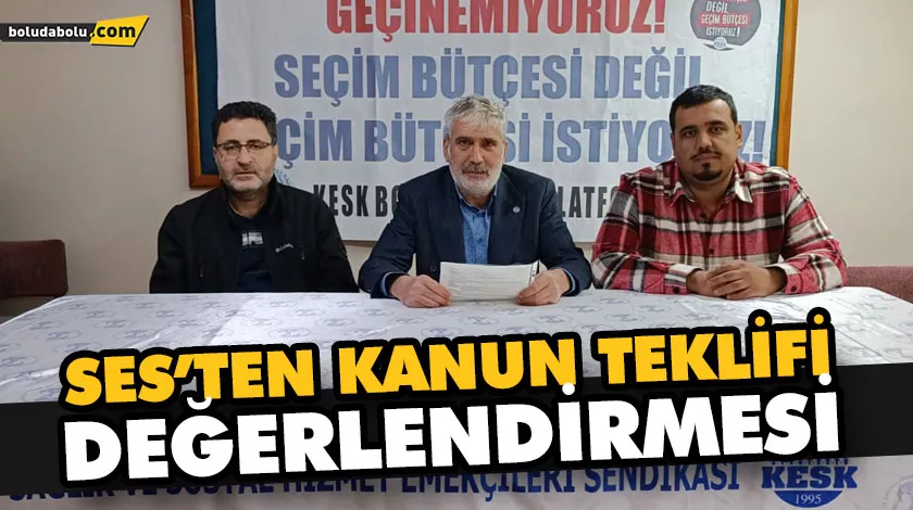 SES’TEN KANUN TEKLİFİ DEĞERLENDİRMESİ SES’TEN KANUN TEKLİFİ DEĞERLENDİRMESİ