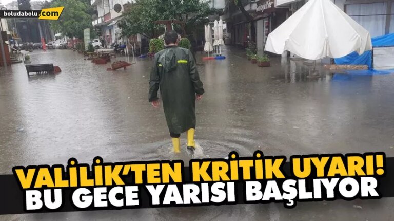VALİLİK’TEN KRİTİK UYARI!