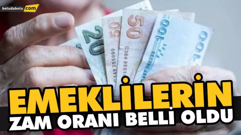 EMEKLİLERİN ZAM ORANI BELLİ OLDU