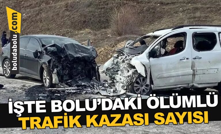 İŞTE BOLU’DAKİ ÖLÜMLÜ TRAFİK KAZASI SAYISI