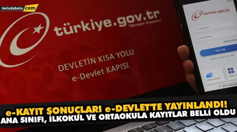 ANA SINIFI, İLKOKUL VE ORTAOKULA KAYITLAR BELLİ OLDU