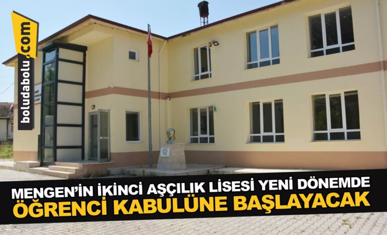 Mengen’in ikinci aşçılık lisesi yeni dönemde öğrenci kabulüne başlayacak