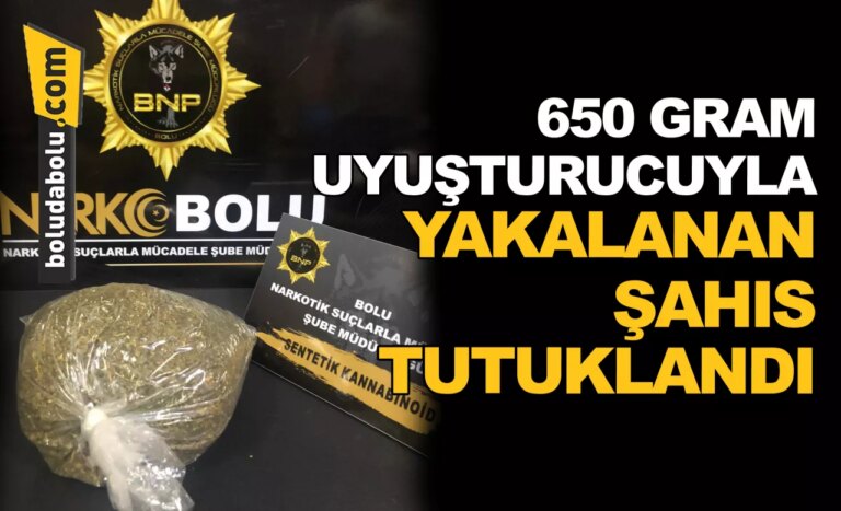Bolu’da uyuşturucuyla yakalanan yolcu tutuklandı