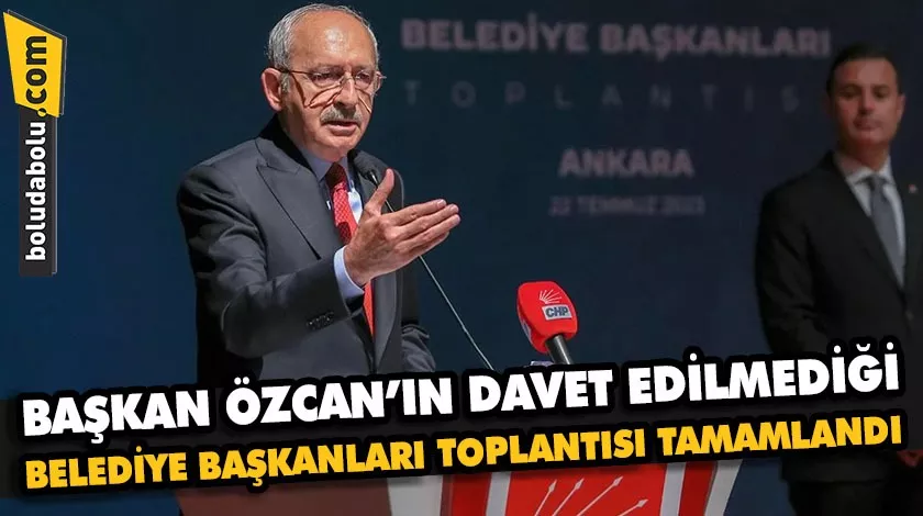 BAŞKAN ÖZCAN’IN DAVET EDİLMEDİĞİ BELEDİYE BAŞKANLARI TOPLANTISI TAMAMLANDI BAŞKAN ÖZCAN’IN DAVET EDİLMEDİĞİ BELEDİYE BAŞKANLARI TOPLANTISI TAMAMLANDI