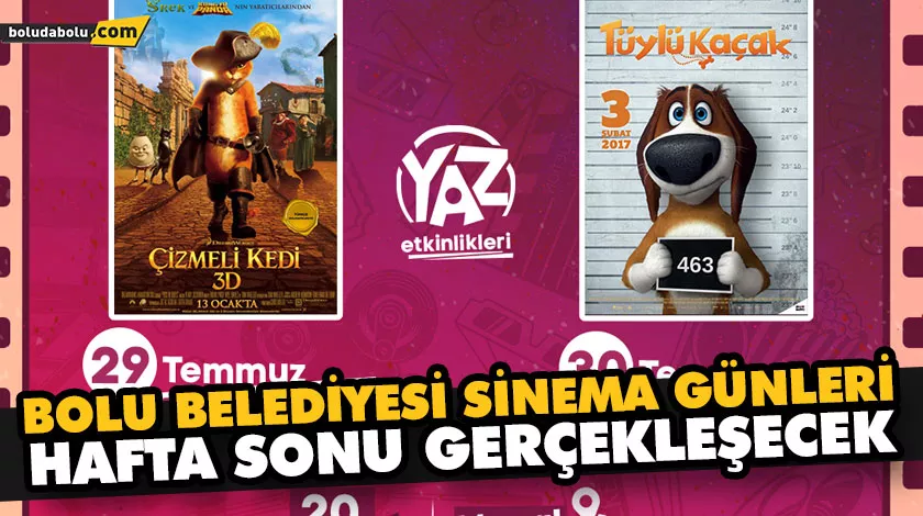 BOLU BELEDİYESİ SİNEMA GÜNLERİ HAFTA SONU GERÇEKLEŞECEK BOLU BELEDİYESİ SİNEMA GÜNLERİ HAFTA SONU GERÇEKLEŞECEK