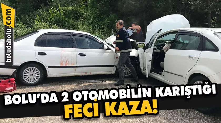 Bolu’da 2 otomobilin çarpıştığı kazada 5 kişi yaralandı Bolu’da 2 otomobilin çarpıştığı kazada 5 kişi yaralandı