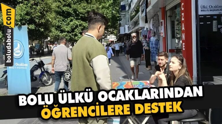 BOLU ÜLKÜ OCAKLARINDAN ÖĞRENCİLERE DESTEK
