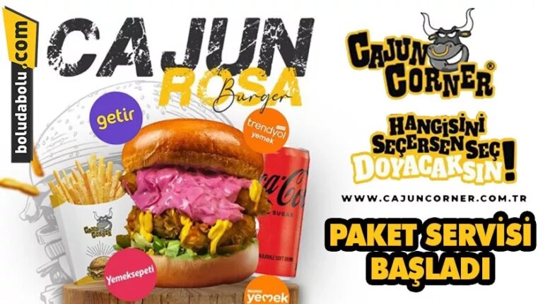 CAJUN CORNER BOLU ŞUBESİ  PAKET SERVİSE BAŞLADI