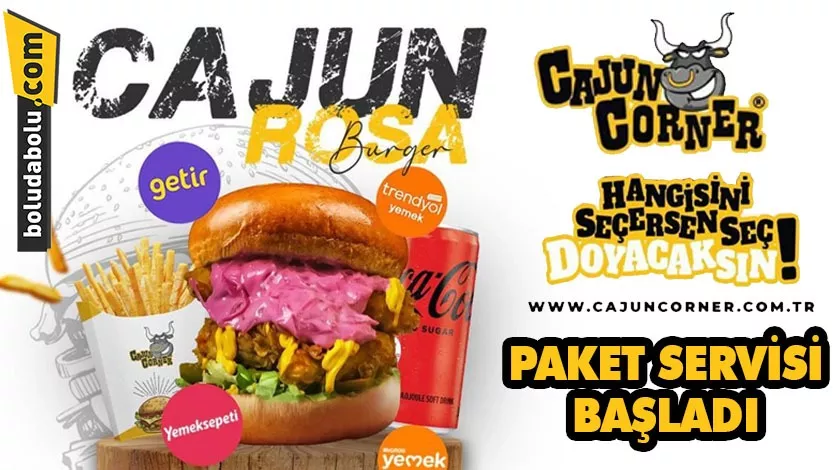 CAJUN CORNER BOLU ŞUBESİ PAKET SERVİSE BAŞLADI CAJUN CORNER BOLU ŞUBESİ PAKET SERVİSE BAŞLADI