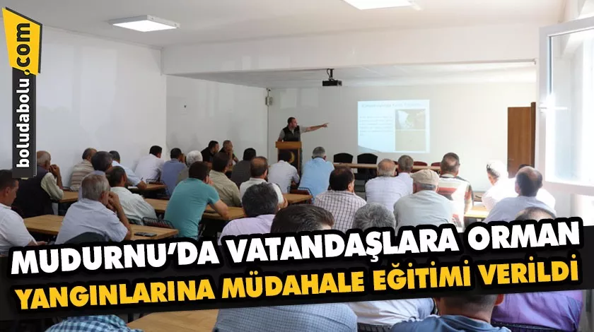 Mudurnu’da vatandaşlara orman yangınlarına müdahale eğitimi verildi Mudurnu’da vatandaşlara orman yangınlarına müdahale eğitimi verildi