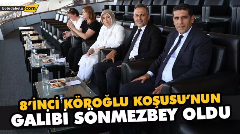 8’İNCİ KÖROĞLU KOŞUSU’NUN GALİBİ SÖNMEZBEY OLDU