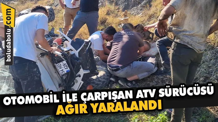 Düzce’de otomobil ile çarpışan ATV’nin sürücüsü ağır yaralandı Düzce’de otomobil ile çarpışan ATV’nin sürücüsü ağır yaralandı
