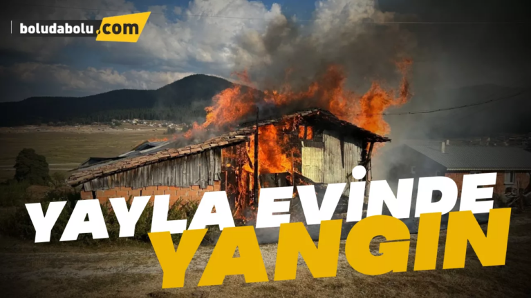 Yayla evi yandı