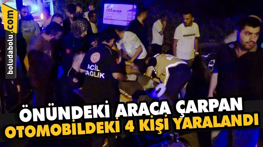 Düzce’de önündeki araca çarpan otomobildeki 4 kişi yaralandı Düzce’de önündeki araca çarpan otomobildeki 4 kişi yaralandı