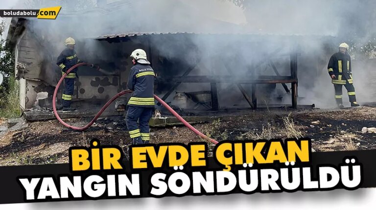 Bir evde çıkan yangın söndürüldü