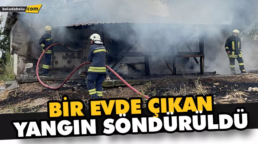 Bir evde çıkan yangın söndürüldü Bir evde çıkan yangın söndürüldü
