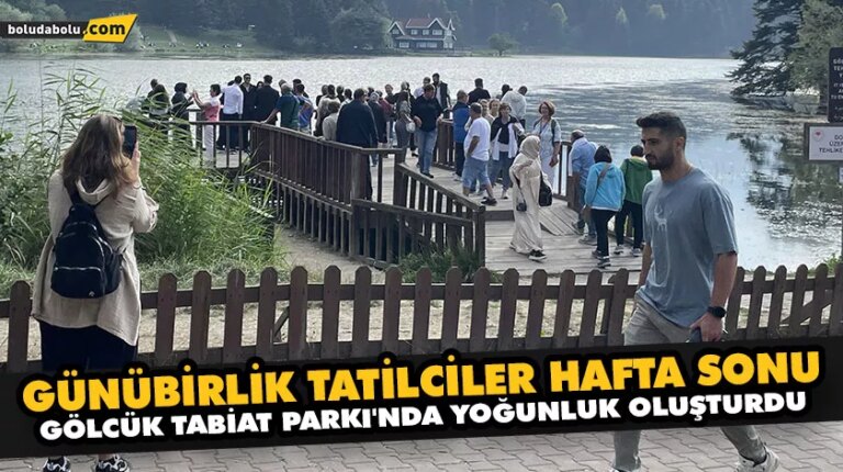 Gölcük Tabiat Parkı’nda hafta sonu yoğunluğu