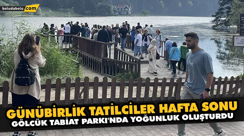 Gölcük Tabiat Parkı’nda hafta sonu yoğunluğu