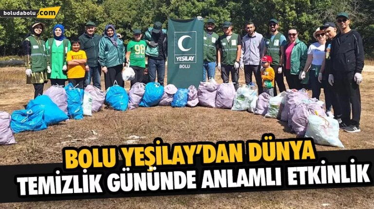 ÇÖP TOPLAYIP ÇEVRE TEMİZLİĞİNE DİKKAT ÇEKTİLER