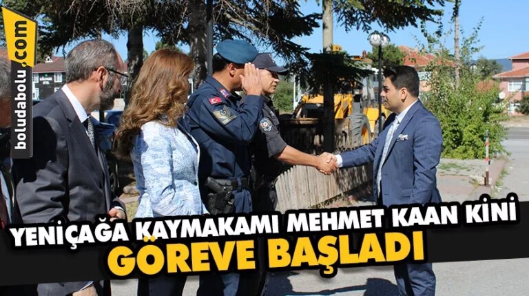 Yeniçağa Kaymakamı Mehmet Kaan Kini göreve başladı