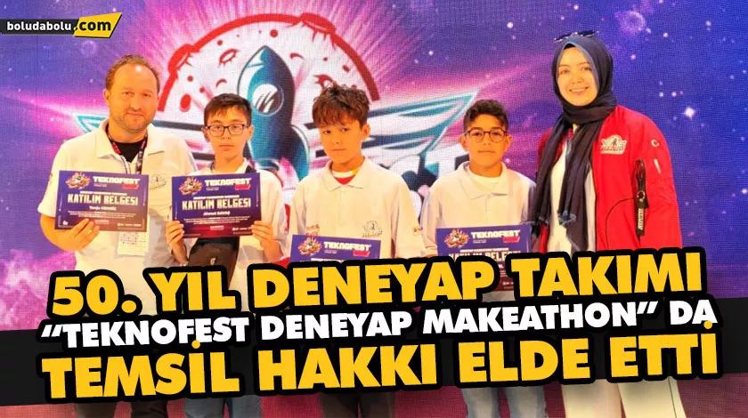 50. YIL DENEYAP TAKIMI “TEKNOFEST DENEYAP MAKEATHON” DA TEMSİL HAKKI ELDE ETTİ 50. YIL DENEYAP TAKIMI “TEKNOFEST DENEYAP MAKEATHON” DA TEMSİL HAKKI ELDE ETTİ