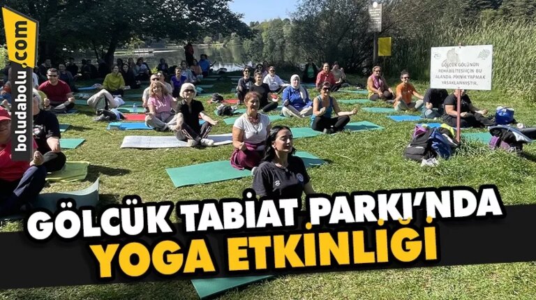 Gölcük Tabiat Parkı’nda yoga etkinliği