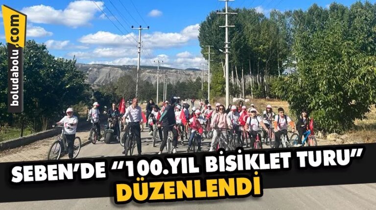 Seben’de “100. Yıl Bisiklet Turu” düzenlendi