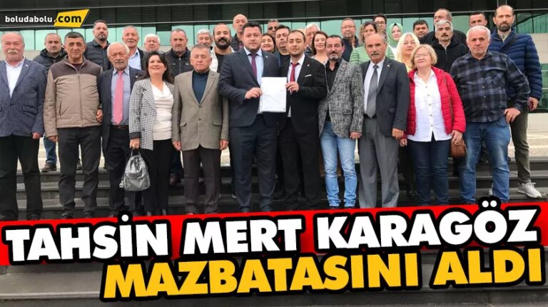 CHP’NİN YENİ İL BAŞKANI KARAGÖZ MAZBATASINI ALDI