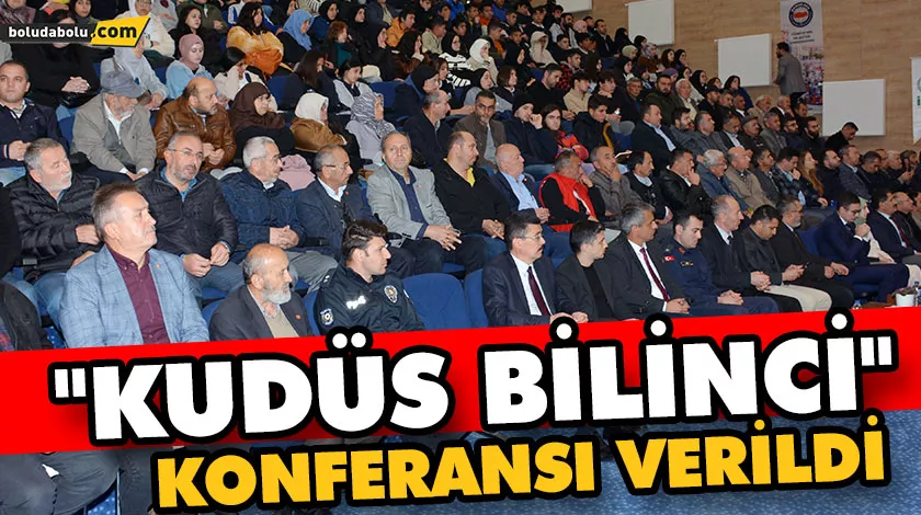 MENGEN’DE “KUDÜS BİLİNCİ” KONFERANSI VERİLDİ MENGEN’DE “KUDÜS BİLİNCİ” KONFERANSI VERİLDİ