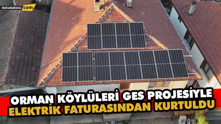 Orman köylüleri GES projesiyle elektrik faturasından kurtuldu
