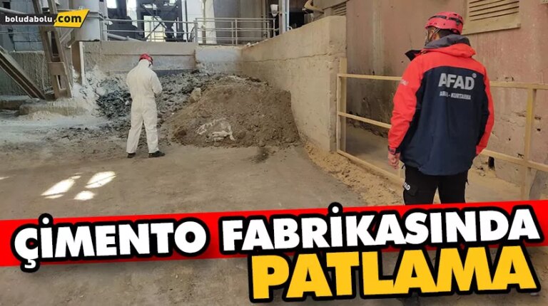 Çimento fabrikasında patlama: 1 yaralı