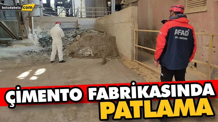 Çimento fabrikasında patlama: 1 yaralı Çimento fabrikasında patlama: 1 yaralı