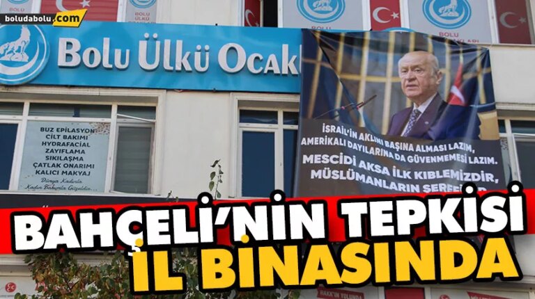 MHP BOLU İL BAŞKANLIĞI, İSRAİL’İN GAZZE’YE YÖNELİK SALDIRILARINI PROTESTO EDİYOR