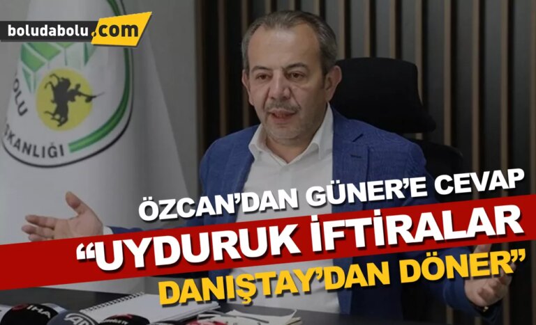 Tanju Özcan’dan, Suat Güner’e yanıt: “Uyduruk iftiralar”