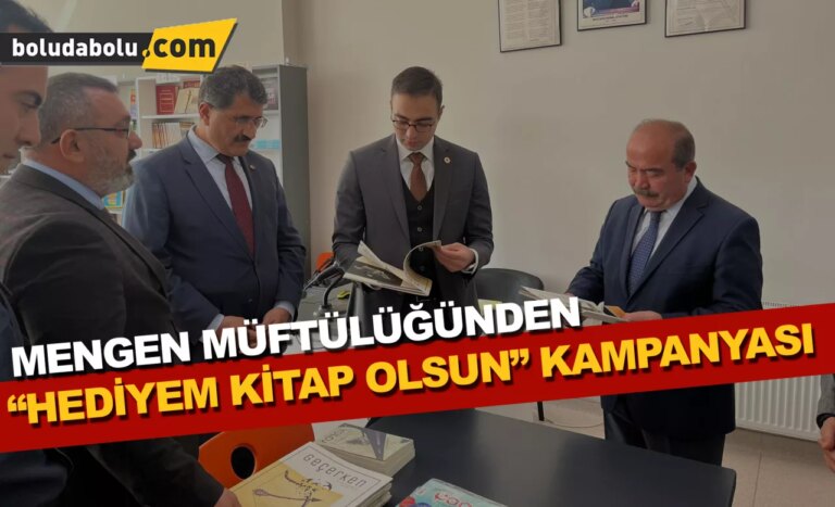 Mengen Müftülüğünden “Hediyem Kitap Olsun” kampanyası