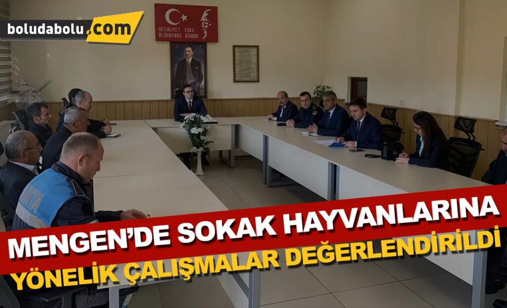 Mengen’de sokak hayvanlarına yönelik çalışmalar değerlendirildi Mengen’de sokak hayvanlarına yönelik çalışmalar değerlendirildi