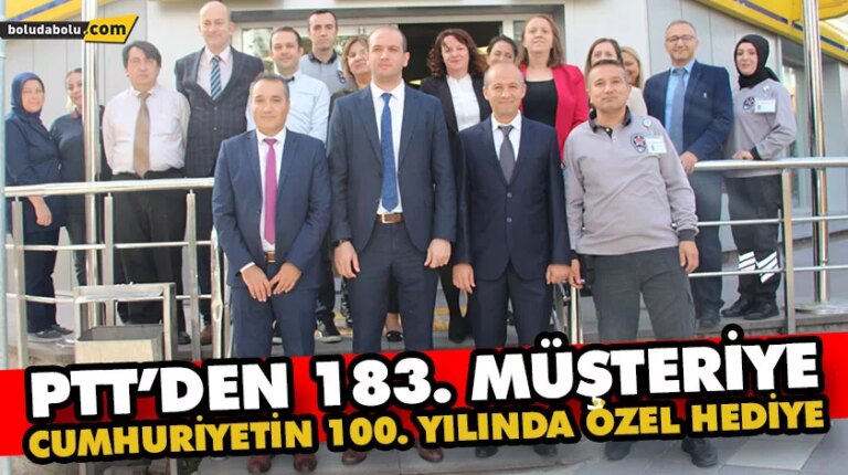PTT’DEN 183.MÜŞTERİYE HEDİYE