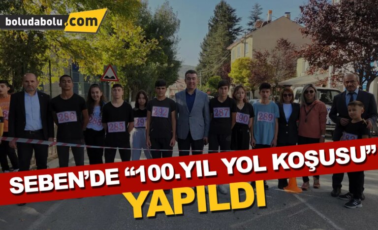 Seben’de “100. Yıl Yol Koşusu” yapıldı