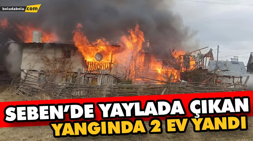 SEBEN’DE YAYLADA ÇIKAN YANGINDA 2 EV TAMAMEN YANDI SEBEN’DE YAYLADA ÇIKAN YANGINDA 2 EV TAMAMEN YANDI