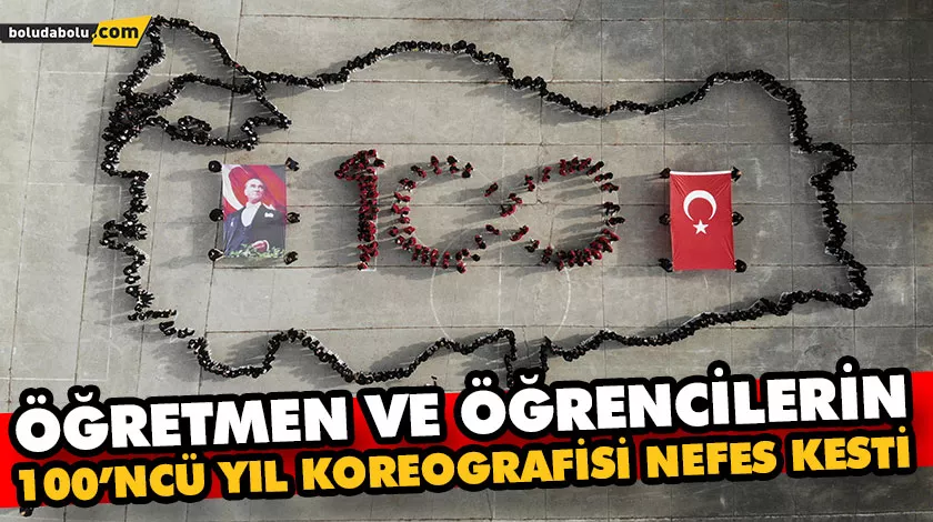 ÖĞRETMEN VE ÖĞRENCİLERİN 100’NCÜ YIL KOREOGRAFİSİ NEFES KESTİ ÖĞRETMEN VE ÖĞRENCİLERİN 100’NCÜ YIL KOREOGRAFİSİ NEFES KESTİ