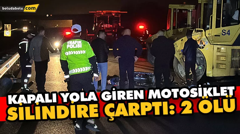 KAPALI YOLA GİREN MOTOSİKLET SİLİNDİRE ÇARPTI: 2 ÖLÜ KAPALI YOLA GİREN MOTOSİKLET SİLİNDİRE ÇARPTI: 2 ÖLÜ