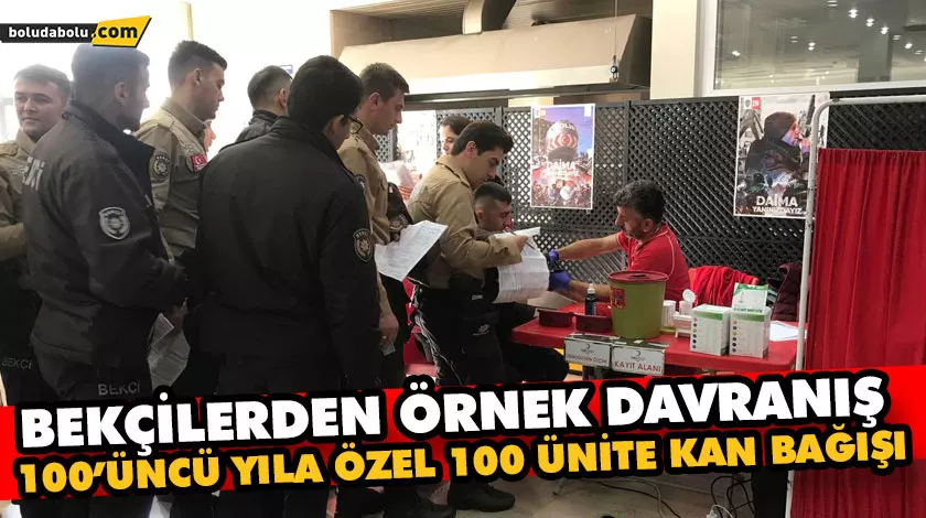 Bekçilerden örnek davranış Bekçilerden örnek davranış