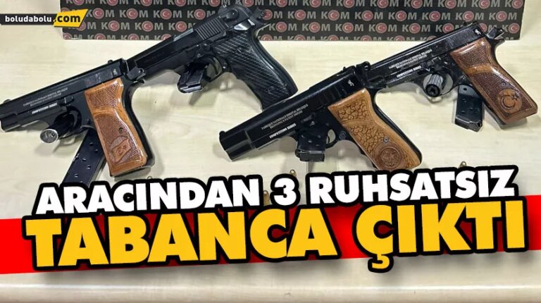 ARACINDAN 3 RUHSATSIZ TABANCA ÇIKTI