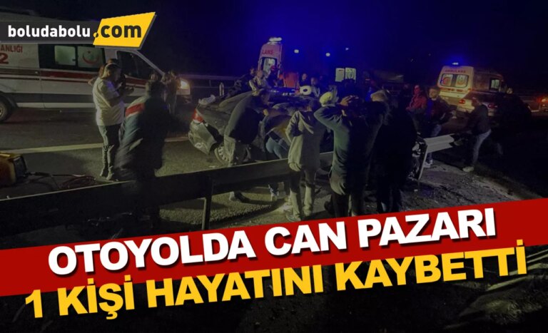 Anadolu Otoyolu’nda zincirleme trafik kazasında 1 kişi öldü, 7 kişi yaralandı