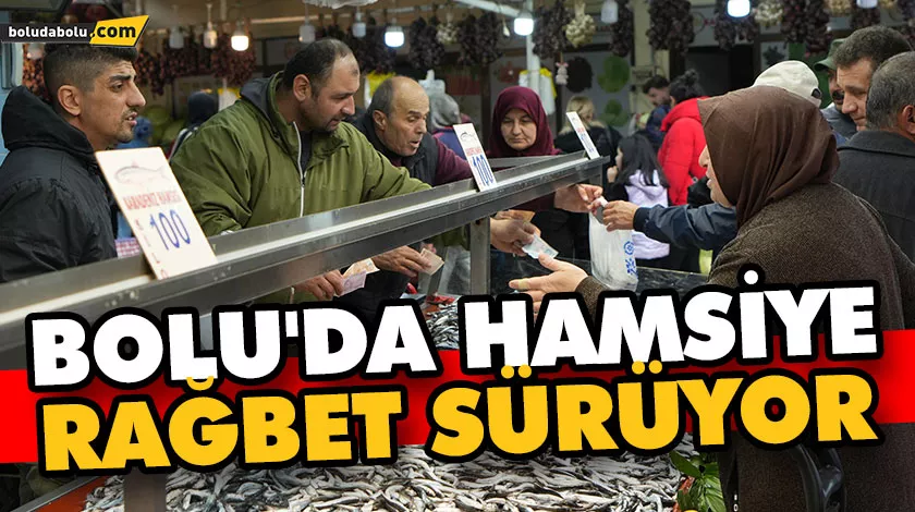 Bolu’da hamsiye rağbet sürüyor Bolu’da hamsiye rağbet sürüyor
